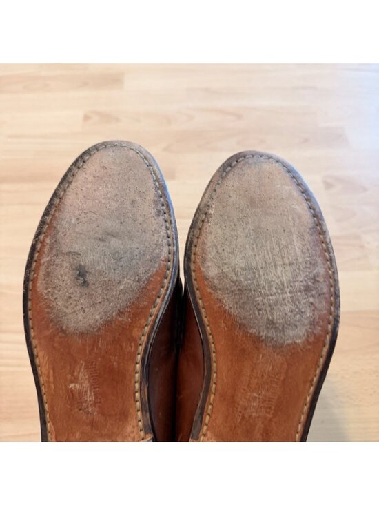 Allen Edmonds Maxfield Brown Leather Tassel Braided Loafers Size 8.5 main image 8